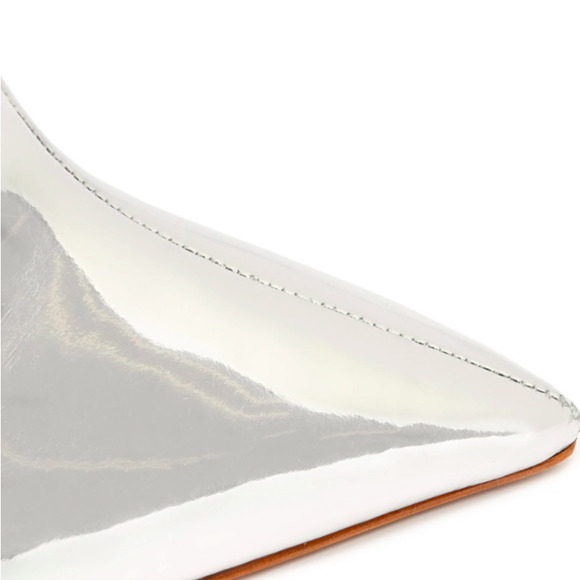 SCHUTZ Silver Mary Specchio Leather Bootie - Picture 7 of 11